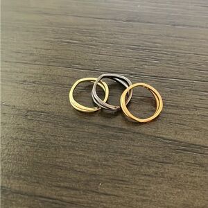 Kendra Scott set of 3 midi rings size 7